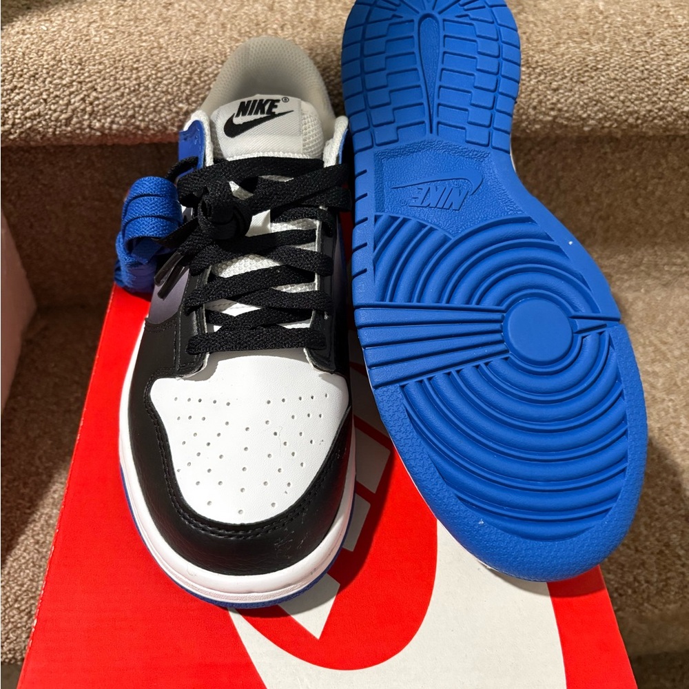 Size 6.5 - Nike By You Dunk Low Fragment Royal Blue White Black